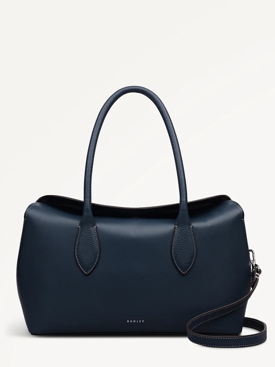 RADLEY LONDON Handbags - Radley London Liverpool Gardens
Medium Ziptop Grab Bag Naval Blue NWT